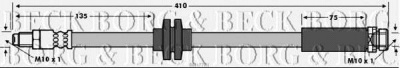 BORG & BECK bbh7781 -  Тормозной шланг